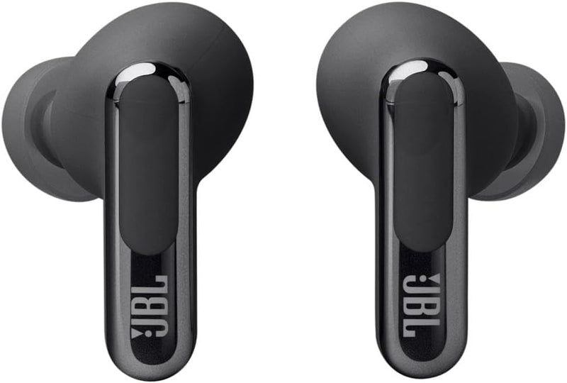 JBL LIVE FLEX 3 True wireless noise-cancelling earbuds with open-stick design and 50 hours total playback plus wireless charging, Blue