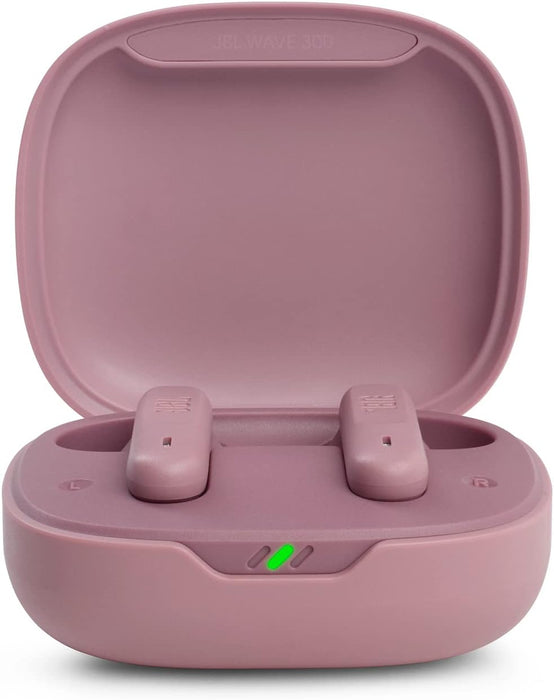 JBL Wave 300TWS True Wireless Earbuds, Deep Bass Sound, 26H Battery, Open-Ear Comfortable Fit, Hands-Free Stereo Call, Dual Connect, Rain Resistant, Voice Assist, Touch Control - Black, JBLW300TWSBLK