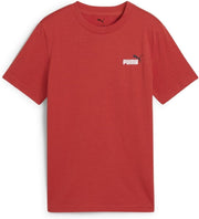 Unisex Kids ESS 2 COLOR Small No. 1 Logo Tee Sportstyle Kids - Red Fire
