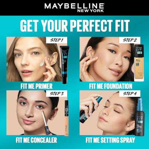 Maybelline New York Fit Me Matte + Poreless Setting Spray, 60 ml | Transfer-proof, 24H Oil-Control Formula With Witch Hazel, 60 ml