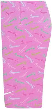 NKG SWOOSH LOGO BIKE SHORTS for Unisex Kids PLAYFUL PINK 6