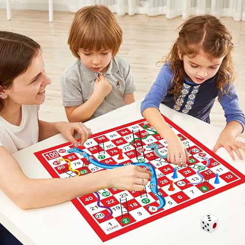 Ankit Toys & Games 2in1 Magnetic Ludo and Snakes & Ladders 12" Board Game Set - Portable, and for Kids and Family Entertainment - Ages 6+ Classic Fun with a Modern Twist (Magnetic Ludo Medium)