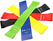 Heavy Duty Resistance bands - Powerlifting Elastic Band Exercise - Work Out Stretch Band Perfect For Gym, Thighs Workout, Yoga, Multicolor Fitness equipment (Pack of 5)