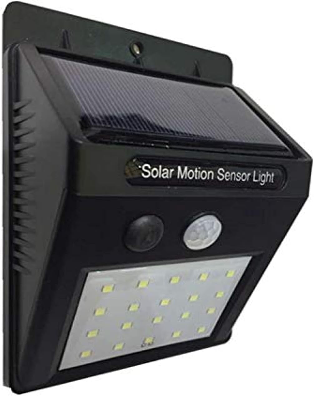 360 Light 20 LEDs Solar Motion Sensor Waterpoof Heatproof Outdoor Light, White, H10.2 x W15.8 D5.6 cm – image 1