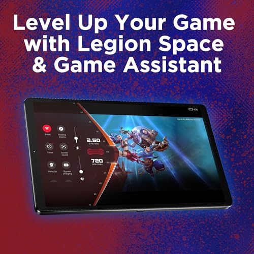 Lenovo Legion Tab 8.8" 2.5K upto 900Nits 165Hz Display  Folio Case and Glass Film with Snapdragon(r) 8 Gen 3, 12GB RAM, 256GB Storage,Adreno GPU,Dual USB-C, Android 14,Eclipse Black [ZAEF0016AE]