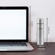 Hydra Thermo Stainless Steel Flask, 350ml, Silver