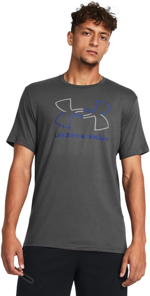 mens Global Foundation Short Sleeve T Shirt T-Shirt - (025) Castlerock / Royal / Steel