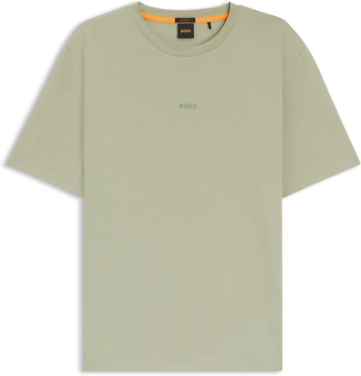Men's TChup Stretch Cotton Logo Print T-Shirt - 370open green
