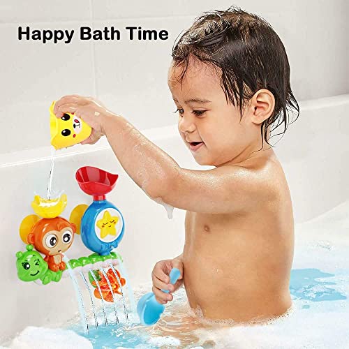 Baby Bath Toy for Toddlers 2 3 4 5 Years Baby Kids Boys and Girls,Bathtub Toy - Spinning Gear and Googly Eyes for Toddler or Baby Bath Time Sensory Development,Bath Tub Toys for Kids Baby
