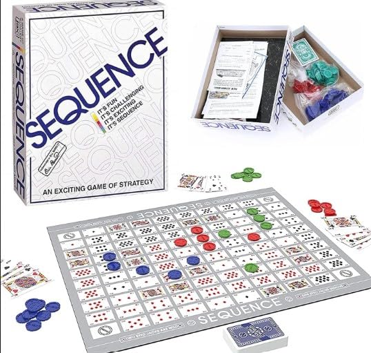 Sequence Board GAME Multi Color Board Game for Family