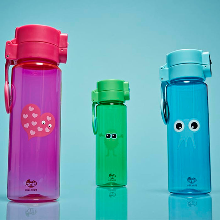 Tinc Water Bottle 17. 5oz | Kids Water Bottle for School | Flip and Clip Lockable Leak-Proof Water Bottle with BPA free Plastic - Blue
