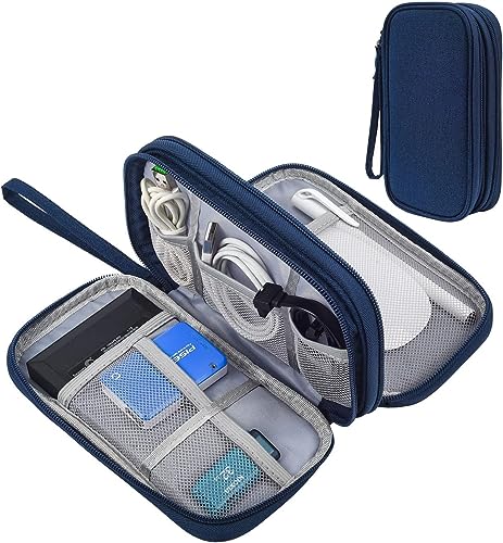 CAOODKDK Portable, Waterproof Electronics Accessories Case and Organizer Bag for Cables, USB Drives and Chargers