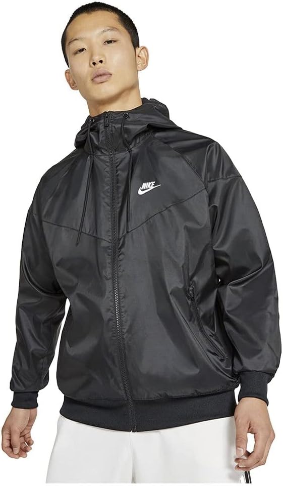Men's Windrunner Hd Wvn Jacket - BLACK/(WHITE)