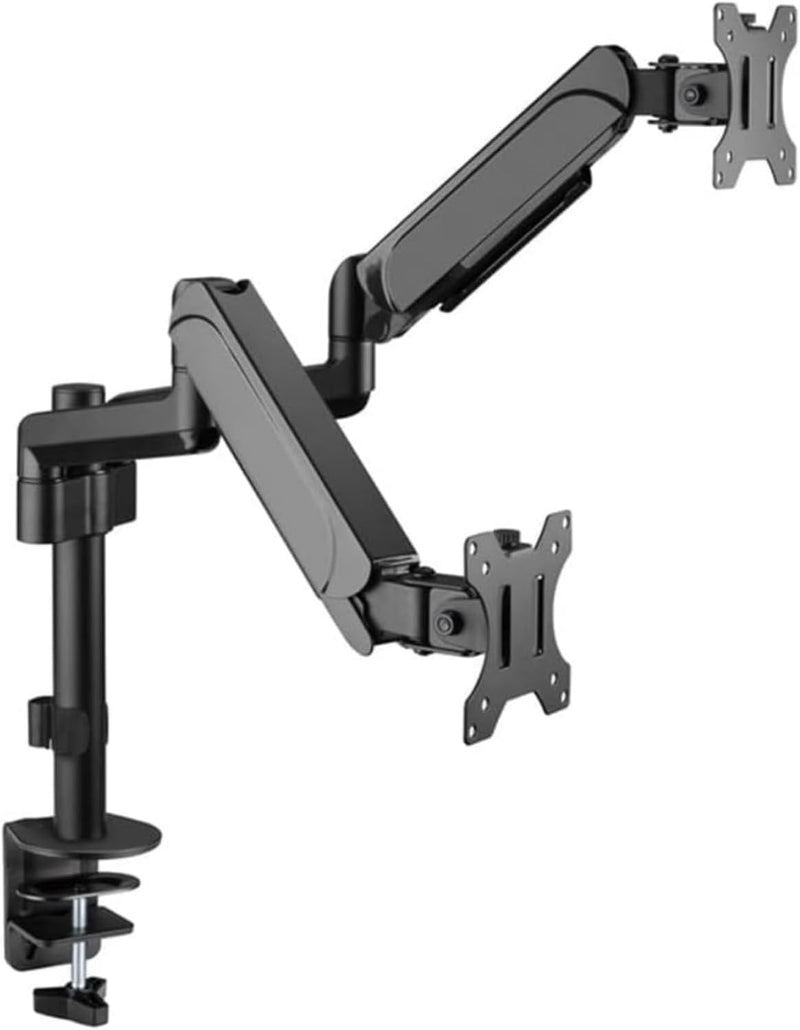 GAMEON GO-5336 Single Monitor Arm for Gaming and Office Use Fits 17" - 32" Screens Each Arm Supports Up to 9 KG - 17"-32"(upto 9KG) DUAL MONITOR ARM