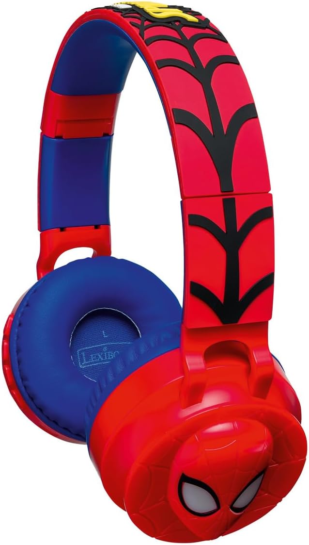 Lexibook - Paw Patrol, 2-1 Wireless and Wired Headphones with Chase ears, sound limited to 85 dB, Light effects, Foldable, Adjustable, Rechargeable, HPBT015PA