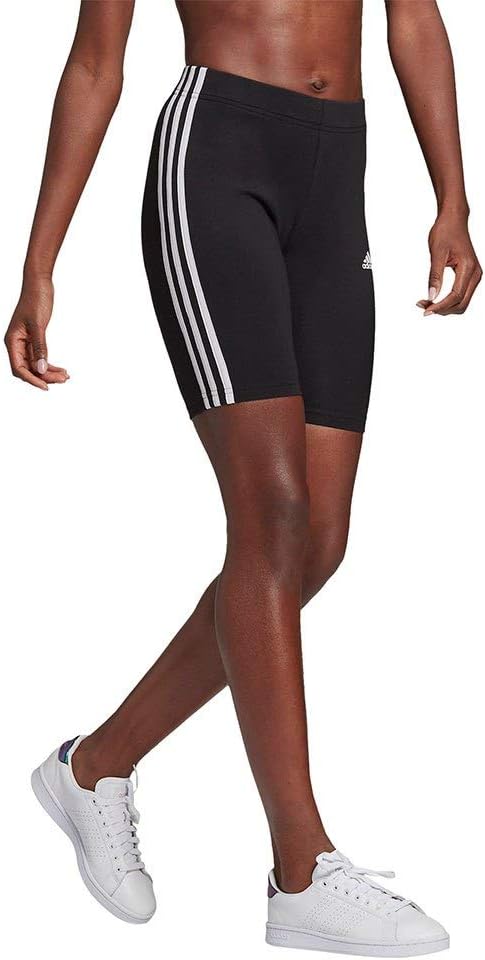 Women Essentials 3-Stripes Bike Tights - Black