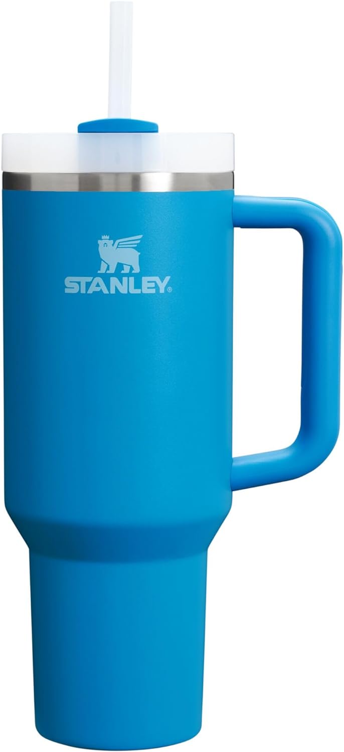 Stanley Quencher H2.0 Tumbler with Handle & Straw 40 oz | Twist On 3-Way Lid | Cupholder Compatible for Travel | Insulated Stainless Steel Cup | BPA-Free | Seafoam