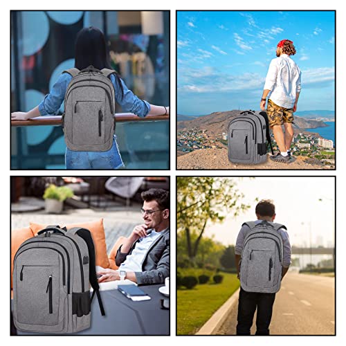 Wesoke Laptop Backpack for Men Women, 17.3 Inch Travel Backpacks Students BookBag with Laptop Compartment for Girl Boy, Business Work Casual Computer Daypack with USB Charging/Headphone Port