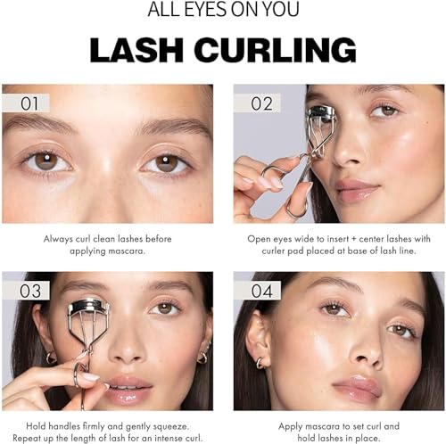 ECVV Eyelash Curler, Precision Curl Control for All Eye Shapes, Lifts & Defines, Easy to Use, Get Perfect Curl in 5 Seconds