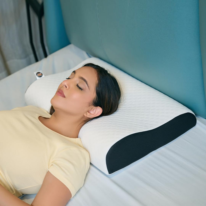 Cervical Neck Pillow Memory Foam for Neck Pain Relief Ergonomic Contoured Design for Spinal Alignment & Posture Ultra-Responsive Foam with Washable Cover Queen, White, 1 Pack - White King (Pack of 2)