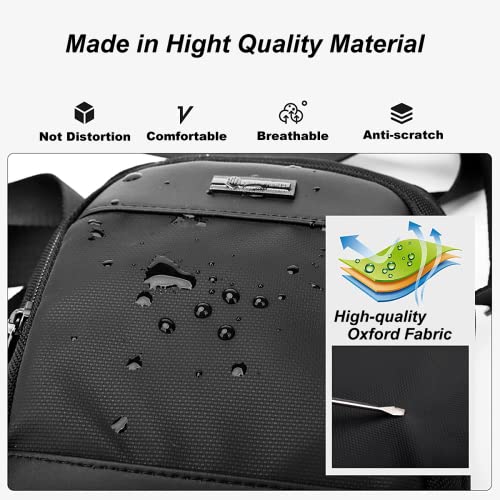 Arctic Hunter Sling Bag for Men Small Side Bag Stylish Crossbody Bag for 8-inch iPad Premium Mobile Bag 1680D Polyester Water-Resistant Shoulder Bag for Office Business Casual