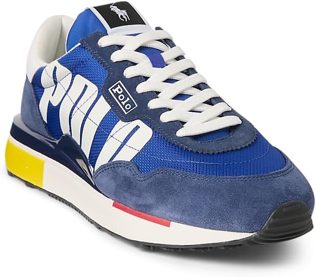 Men's Train 89 Logo Suede & Oxford Sneaker - Classic Azur/Newport Navy/Wht