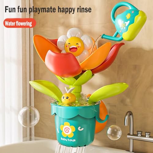AM ANNA Bath Toys for Toddlers 1-3 Age 1 2 3 4 Year Old Boys Girls Toddler Bath Tub Toys for Kids Baby Infant Water Bath Tub Toys, Durable Interactive Multicolored Infant Toy, Strong Suction Cups