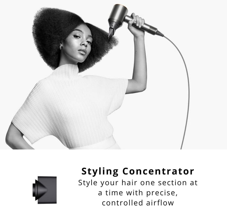 Dyson Supersonic Hair Dryer in Vinca blue and Rose (With Dyson designed Presentation case and 1 Wide-Tooth Comb)-HD07, 1 Count