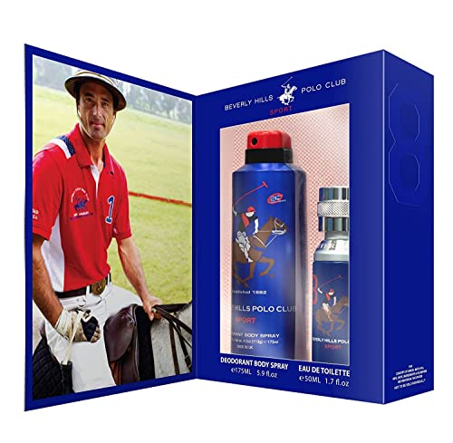 Beverly Hills Polo Club Sport No.8, Gift Set for Men EAU DE TOILETTE 50ml + Sport Deodorant 175ml