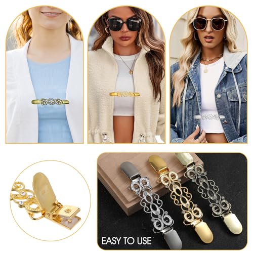 3 Pcs Dress Clips, Dress Cinch Clips Waist Cincher Clip Shirt Clips for Women Clothing Shawl Clips
