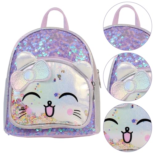 Cute Cat Backpack for Girls, Girls Mini Backpack for Kids,School Backpack Preschool Kindergarten Unicorn Toddler BookBag