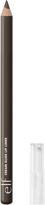 e.l.f. Cream Glide Lip Liner, Lip Shaping & Modeling, Highly Pigmented Pen, Semi-Matte Finish, Vegan & Cruelty Free, Mauve Aside - Doppio Espresso
