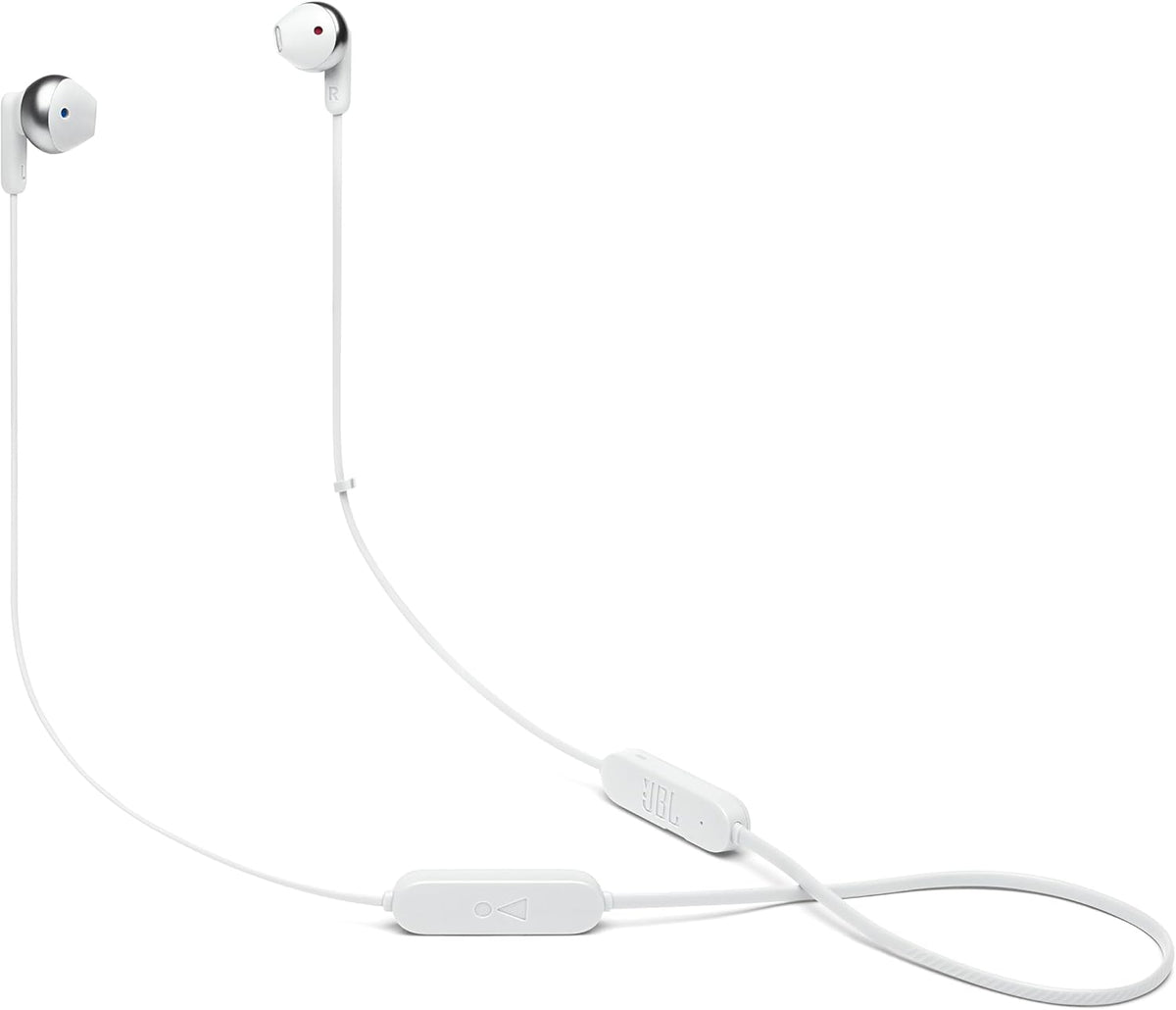JBL TUNE 215BT - Wireless earbud headphones with Bluetooth 5.0, built-in microphone, and 16 hour battery life, in white – image 1