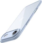 JETech Case for iPhone 17 6.3-Inch, Shockproof Phone Bumper Cover, Solid Color Matte TPU Frame, Anti-Scratch Clear Back (Lavender) - iPhone Air Sky Blue