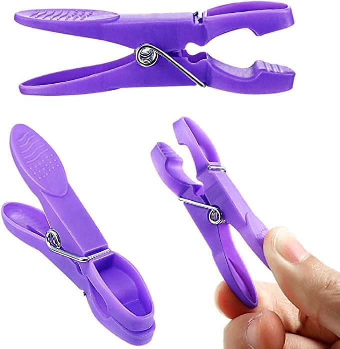 ChicAbode 48 Pcs Clothes Clips Plastic Peg, Colorful Heavy Duty Laundry Clips, Air Drying Clothesline Clips Clothes Pins, Strong Grip, for Clothesline Hanging, Clothes, Laundry Kitchen and Outdoor