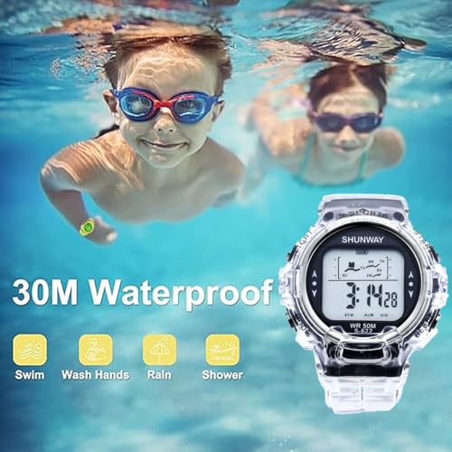 Kids Watchs for Girls Boys Cute Cartoon Wrist Watch Gift Digital Sport Girls Boys Watch Outdoor Pink Watch Ideal Gift for Toddlers Children