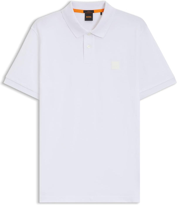 BOSS Men's Passenger Slim Fit Stretch Cotton Polo Shirt with Logo Patch