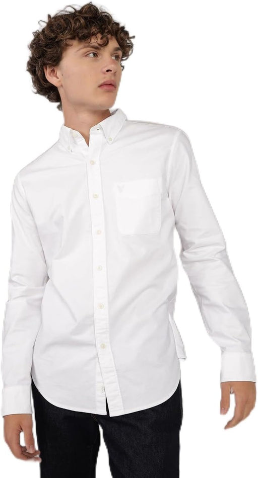 Mens Everyday Oxford Button-Up Shirt modern (pack of 1) - White