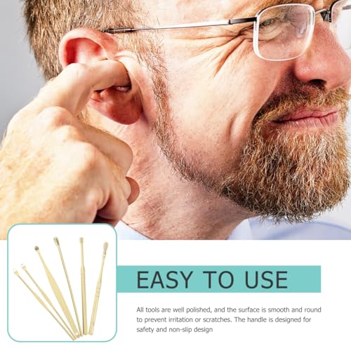 1 Set Ear Pick Tool Ear Cleaner Kit Cleaning Tools for Ear Stainless Steel Ear Spoons Ear Wax Tools Ear Wax Removal Kit Ear Wax Cleaning Kit Ear Picks for Home