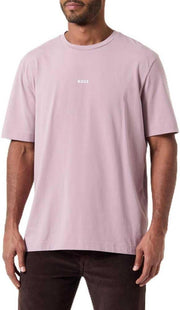 Men's TChup Stretch Cotton Logo Print T-Shirt - Open Purple555