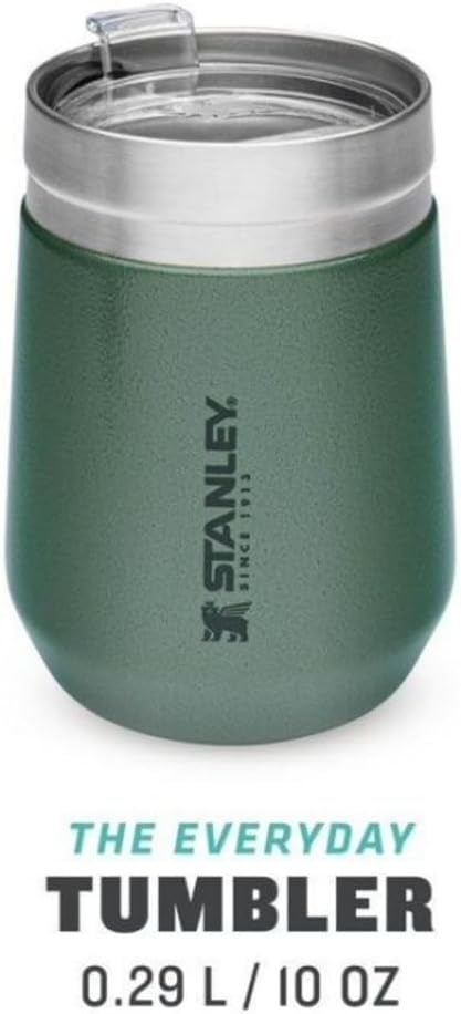 STANLEY Go Everyday Tumbler 0.29L / 10 OZ Matt Black Stainless Steel Tumber for Wine, Cocktails, Coffee, Tea - Keeps Cold / hot for Hours - BPA- Dishwasher Safe