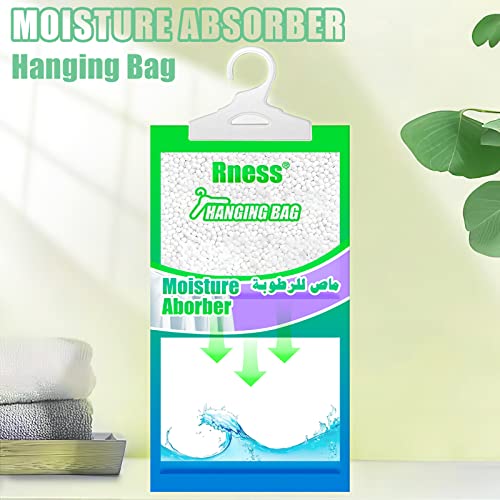 Rness Moisture Absorber Hanging Bag, Moisture Removers, Hanging Closet Dehumidifier Packages, 10 Pack Set