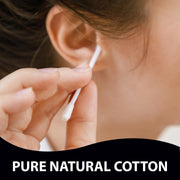 Cool & Cool Ear Buds -100's - Round Thick Tips,Cotton Swabs,100% Cotton,Double Tipped,Hygienic,Gentle & Safe Swabs for Ears - Assorted