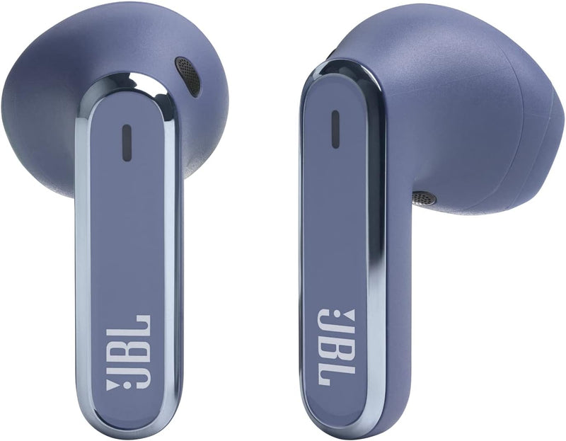 JBL Live Flex True Wireless Noise Cancelling Earbuds, Hi-Fi with Personi-Fi 2.0, 40H Battery, 6 Beam Forming Mics, Bluetooth 5.3, Touch/Voice Control, IP54 Water & Dust Resist - Blue, JBLLIVEFLEXBLU