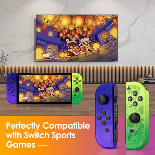 Joy Cons for Nintendo Switch, L/R Wireless Replacement Joypad Controller
