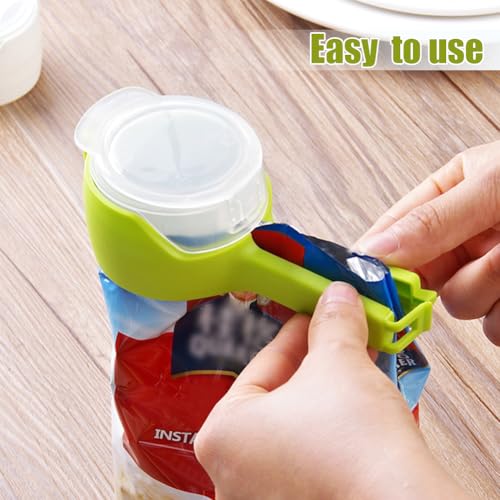 DiiWmme 8 Pcs Reusable Multicolor PP Food Storage Bag Clips with Clip Closure for Kitchen, Office, Snacks, Coffee