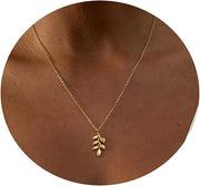 Dainty Butterfly Necklace for Women 14K Gold Plated Butterfly Pendant Necklace Minimalist Charm Jewelry - Gold