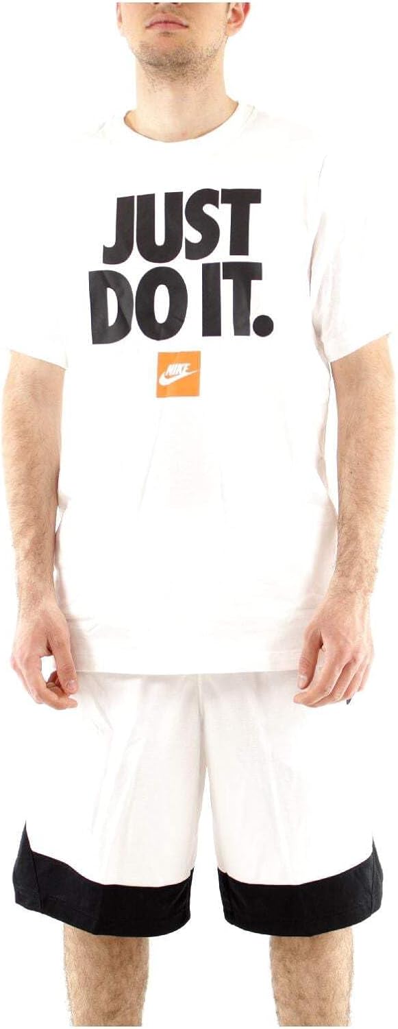 Mens NSTEE FRAN JDI VERBIAGE T-Shirt (pack of 1) - WHITE