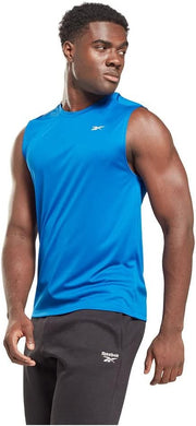 Men's TRAIN SLVLS TECH TEE T-SHIRT (SLEEVELESS) - Vector Blue