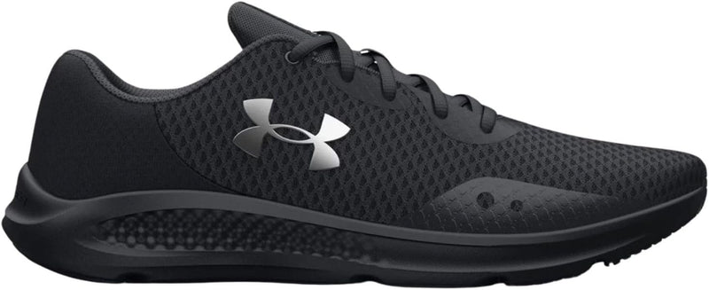 Ua W Charged Pursuit 3 Bl womens Running Shoe - (003) Black/Black/Metallic Silver